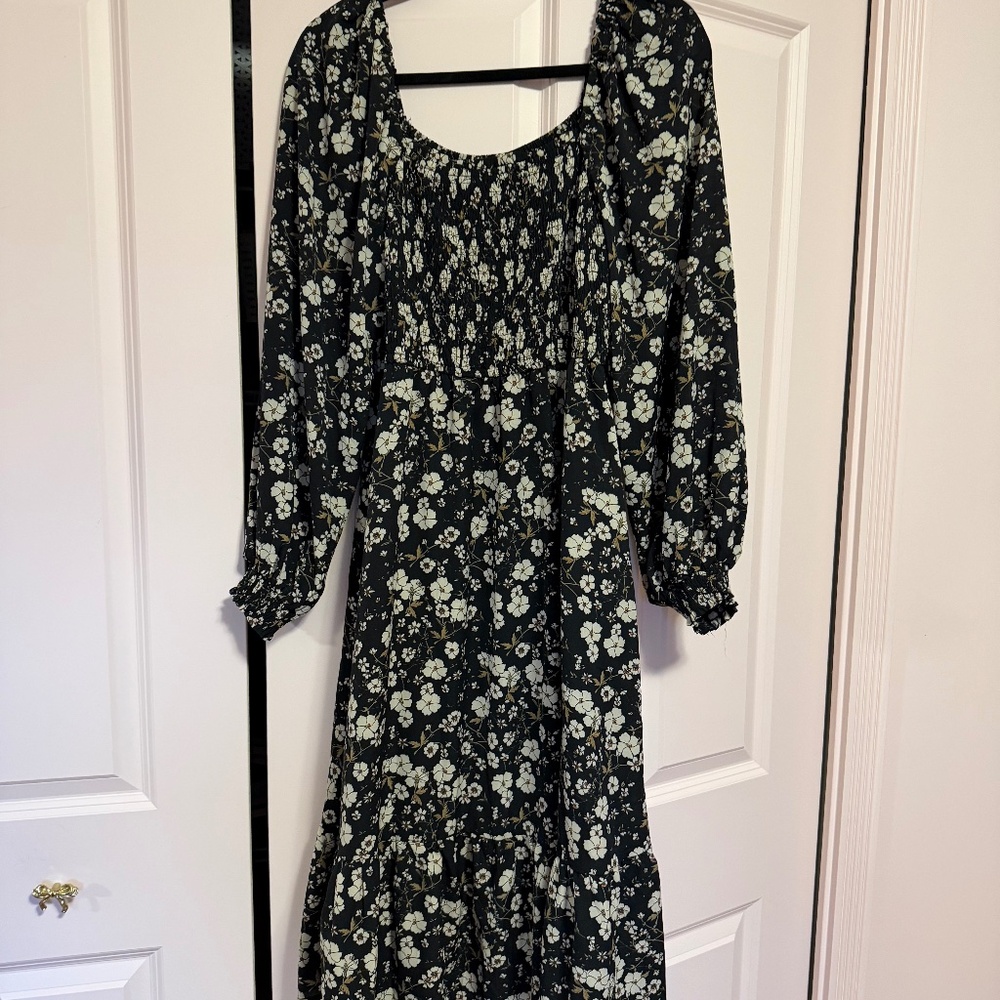 Floral smocked dress